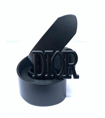 DIOR Men's Black Leather Belt