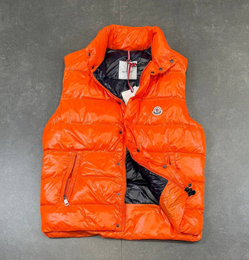 Moncler Inspired Orange Puffer Vest