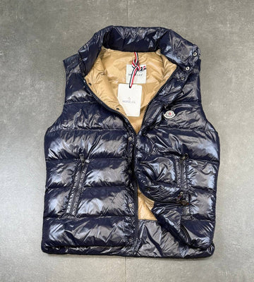 Moncler Inspired Navy Blue Puffer Vest