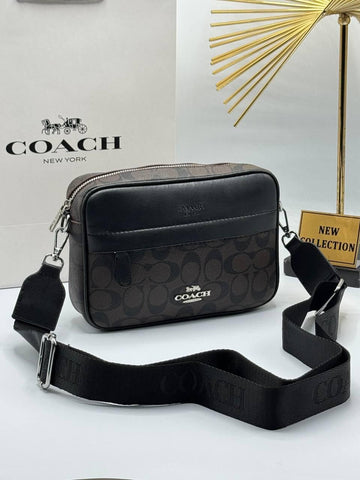 Coach Crossbody Bag – Dark Brown / Black