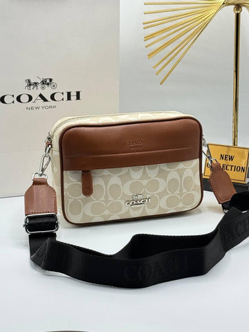 Coach Crossbody Bag – Beige / Brown