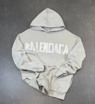 Balenciaga - Tape Distressed Hoodie